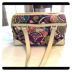 Vera Bradley barrel shaped purse